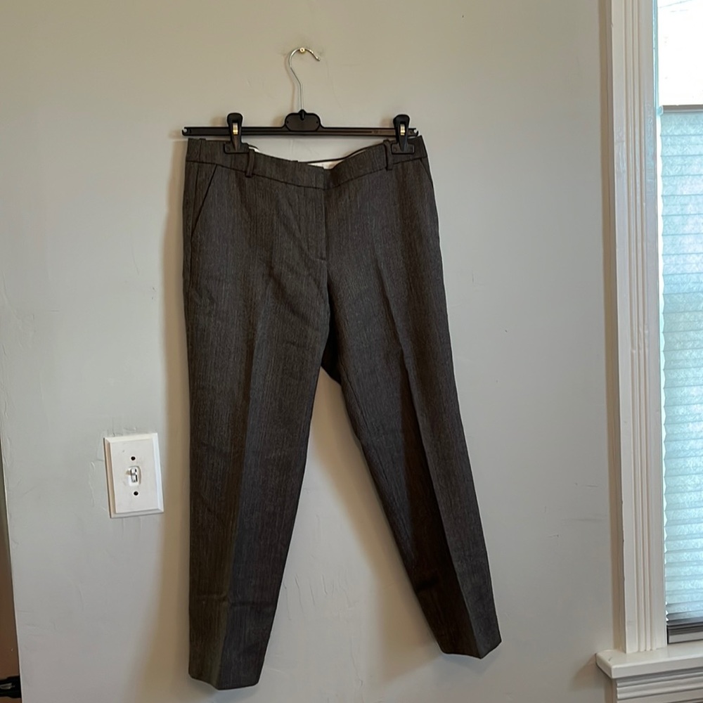 J.crew Brown chevron wool size 8 pants